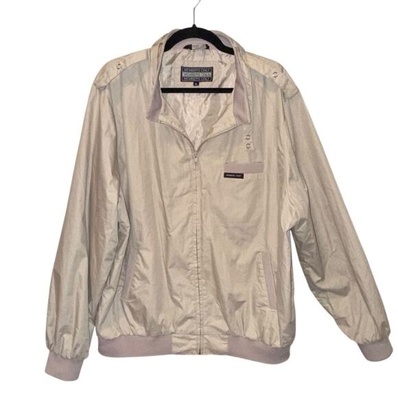 Members Only Tan Windbreaker Jacket Womens X-Large - Picture 1 of 4
